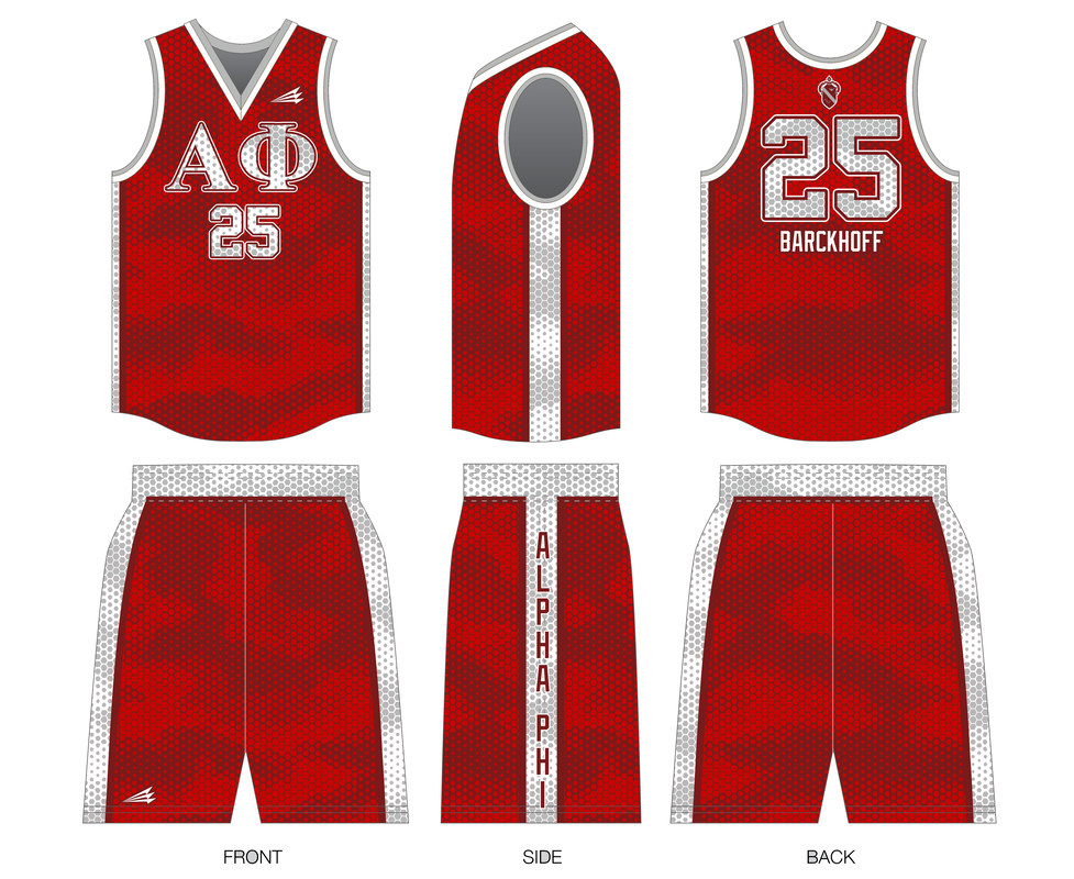 Alpha Phi (Barckhoff) Custom Greek Basketball Jerseys
